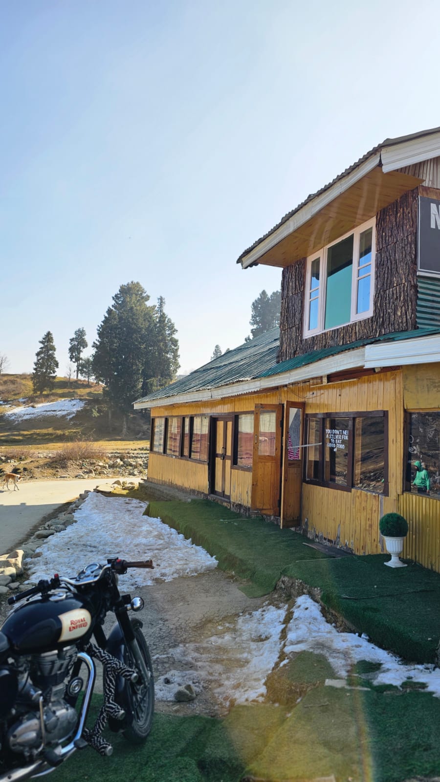 Front of the cottage